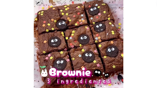 🍫 Brownie con 3 Ingredientes: La Receta más Fácil y Deliciosa 🌸