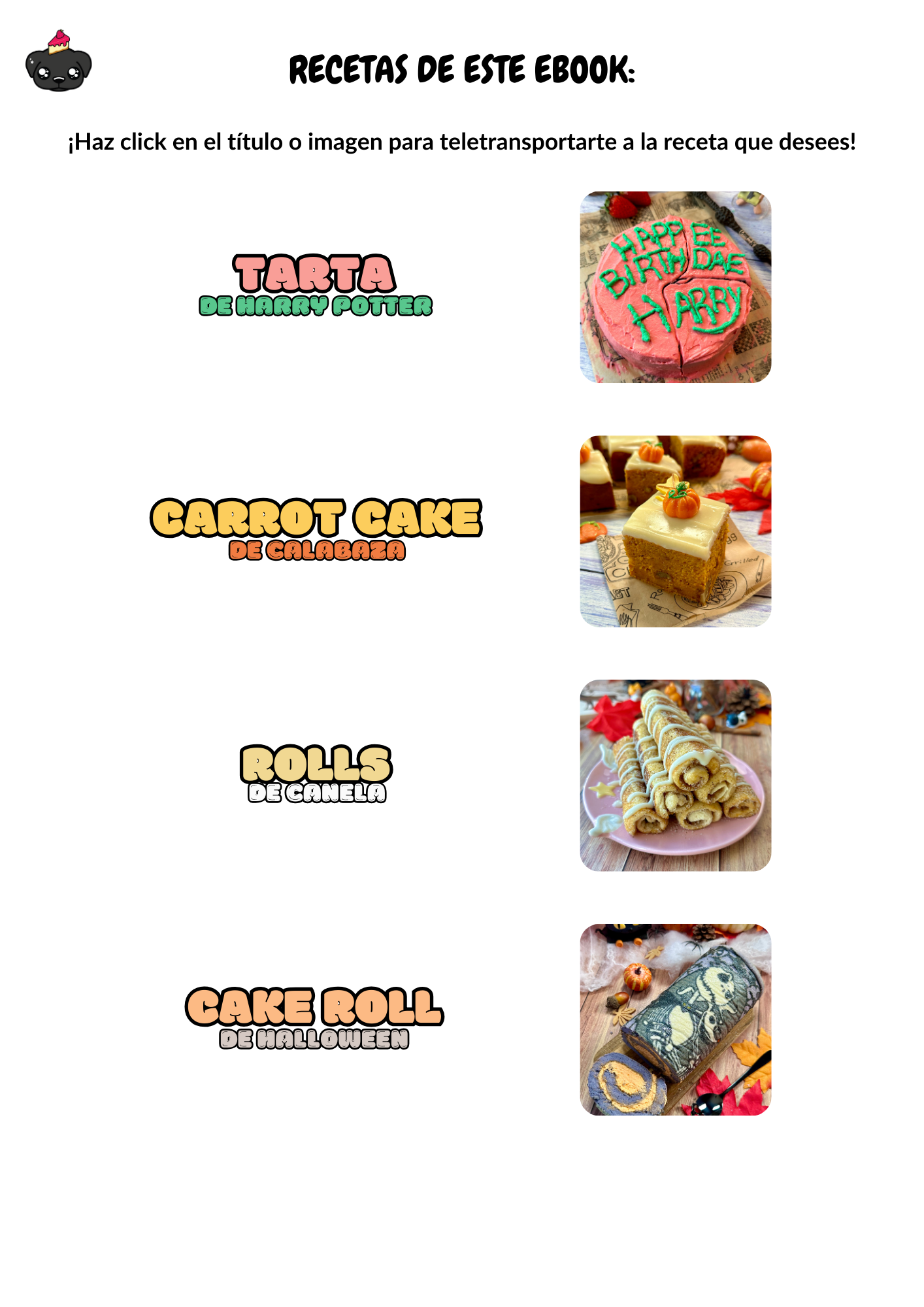 Ebook Sabores Encantados Recetas de Otoño y Halloween