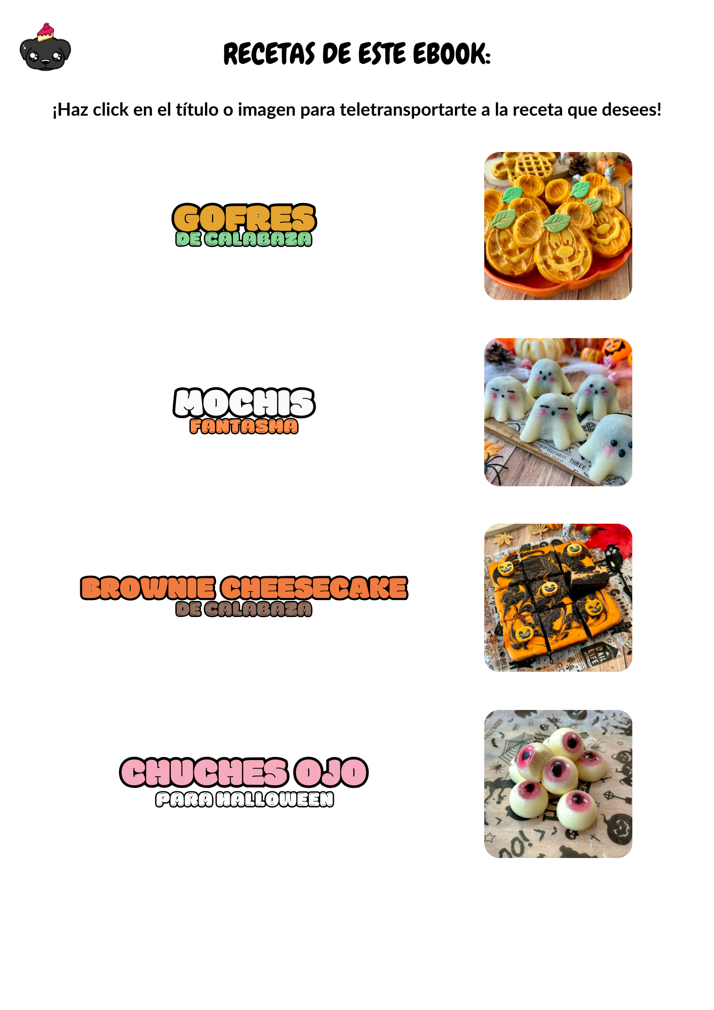 Ebook Sabores Encantados Recetas de Otoño y Halloween